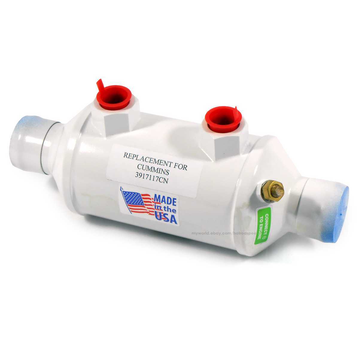 Seakamp Cummins Marine 3917117 Transmission Oil Cooler 1.5