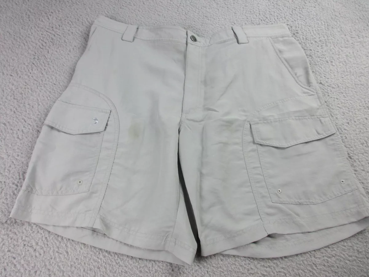 Reel Legends Shorts Mens 42 Gray Cargo Pockets Casual Outdoors Fishing  42x20