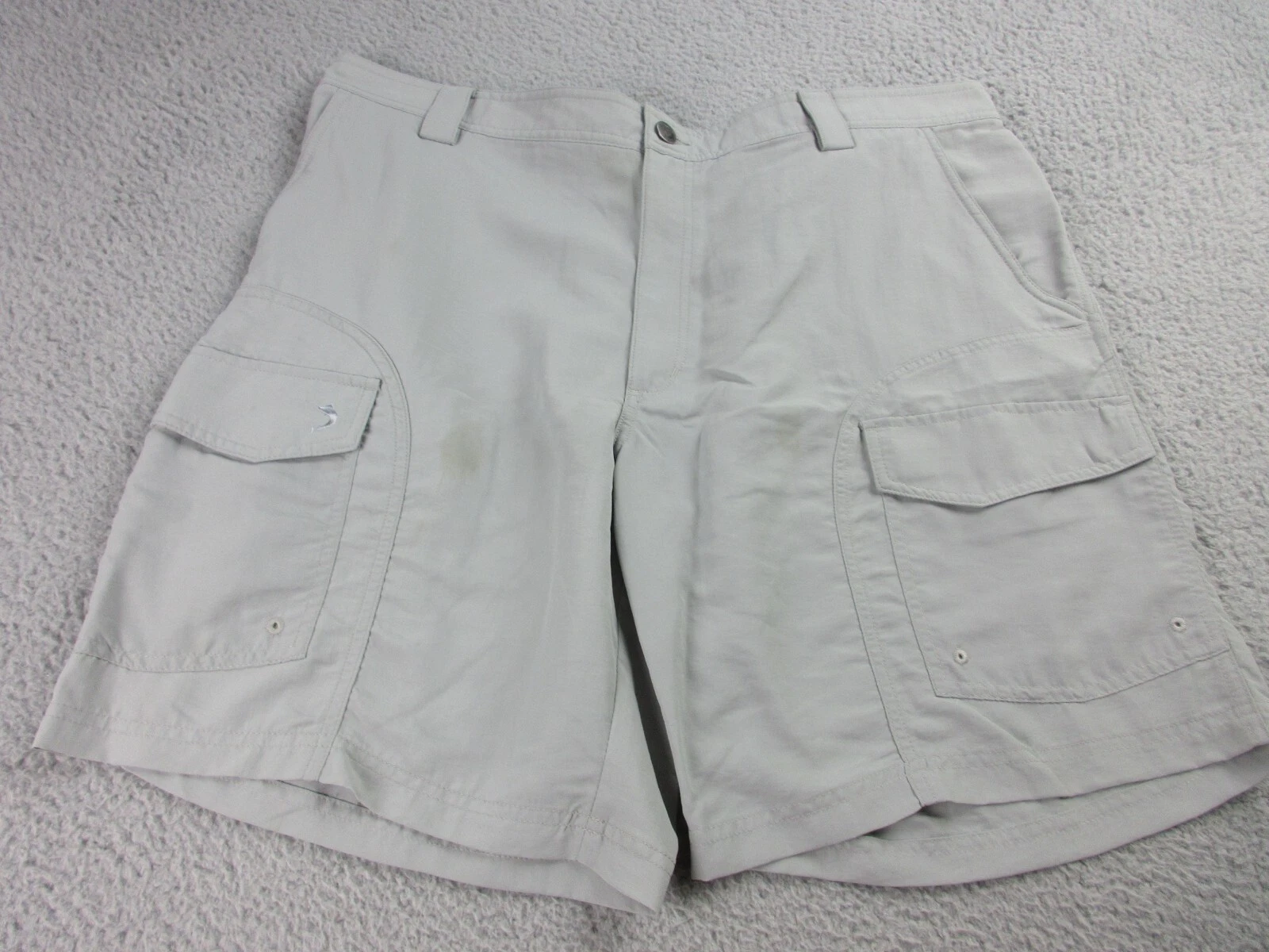 Reel Legends Shorts Mens 42 Gray Cargo Pockets Casual Outdoors Fishing 42x20