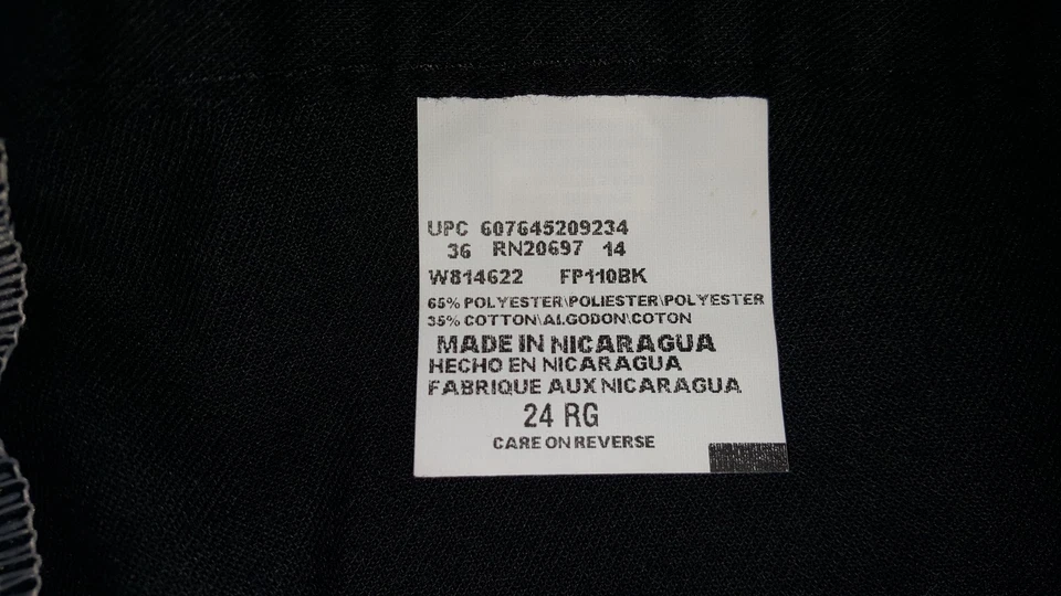 Pantalones Dickies para mujer talla 24 RG negros Scotchgard liberación de manchas sarga trabajo NUEVO Foto 2 de 4