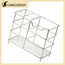 1Pcs 4 Slot 304 Stainless Steel Toothbrush Bathroom Organizer Holder Silver Tone