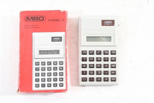 Ancien Calculateur Dans L'Emballage D'Origine MBO Formule 18