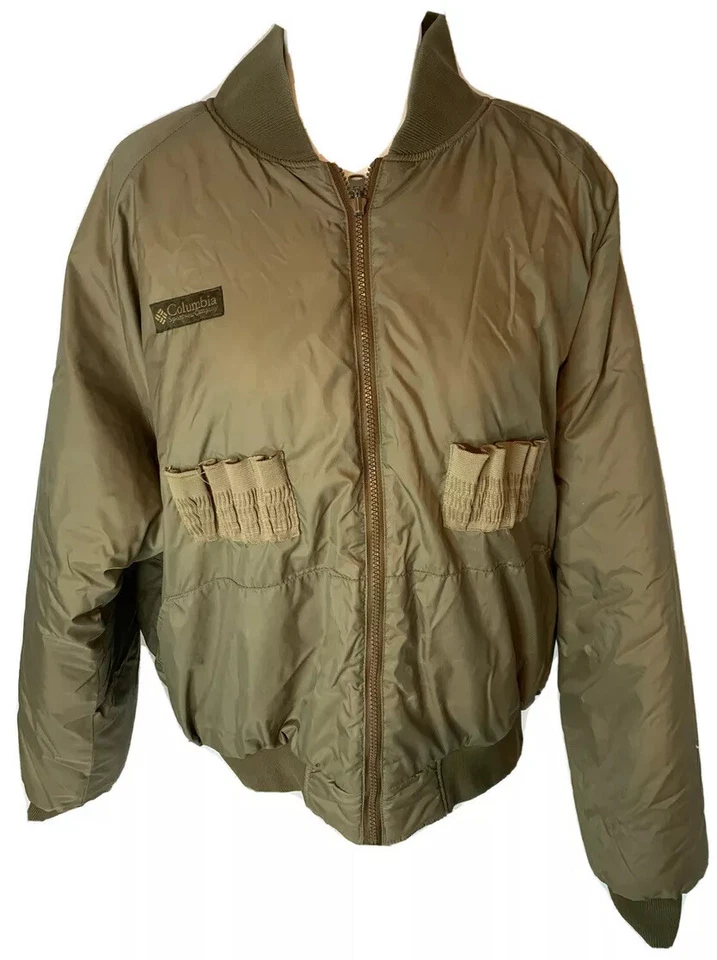 Columbia Coat Duck Hunting Reversible Bomber Insulated Jacket Size M Vintage - Image 2 of 4