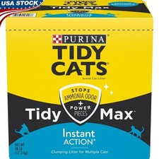 Clumping Cat Litter Instant Action Odor Control 24/7 Low Dust 38lb Box New