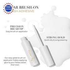 Lilly Lashes Clear Eyelash Glue Brush On Latex Free Lash False Natural