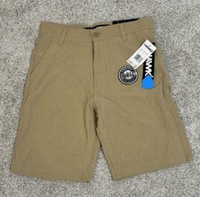 Tony Hawk Boys Size 12 Large Hybrid Wet or Quick Dry Shorts Button Khakis