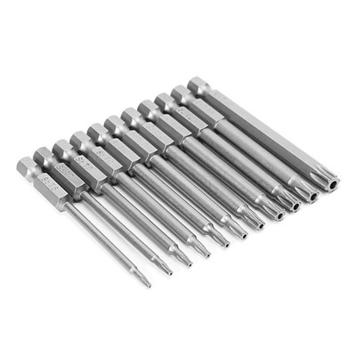 1/4'' Shank Hex Magnetic Alloy Steel Head Torx Screwdriver Bit Set Tamper Proof a