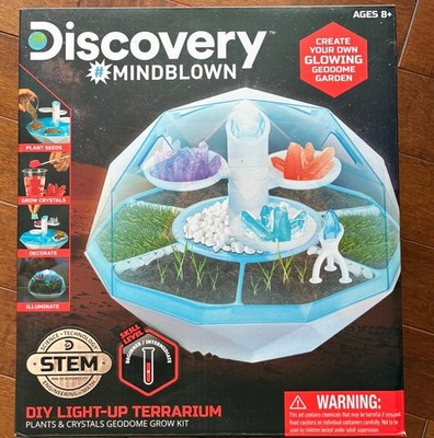 New Discovery Mindblown Light Up Terrarium Glowing Geodome Garden STEM STEAM Kit