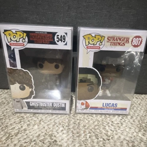 Funko Pop! Vinyl Ghostbuster Dustin & Lucas Stranger Things #549 & #807 Figures