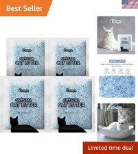 Crystal Cat Litter I Silica Gel Cat Litter,17.2 Lbs Value Pack 4.3 Lbs x 4