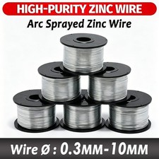High Purity Metal Zinc Wire Pure 99.9 Wire Diameter 0.3mm 0.5mm 0.8mm - 10mm