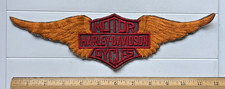 Harley Davidson Motorcycles HD Motorcycles Wings 12" long Back Jacket Vest Patch