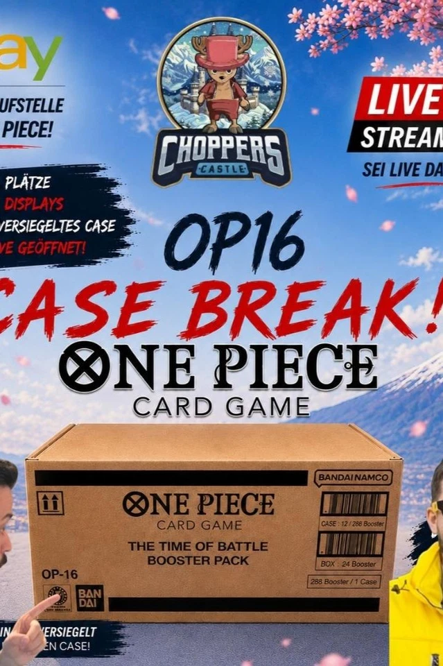 ONE PIECE OP16 CASE DISPLAY BREAK !!!!
