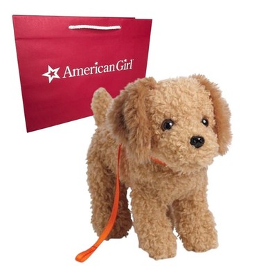 American Girl McKenna Dog Cooper Goldendoodle Plush Doll Puppy Collar Leash Bag
