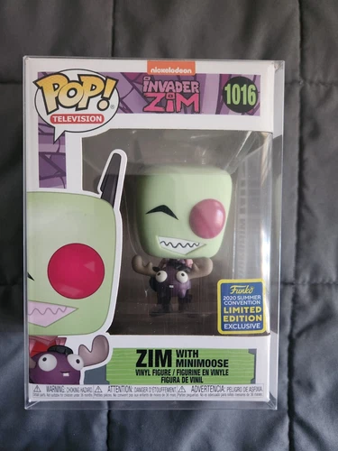 Invader Zim Funko Pop Lot! (Invader Zim with Mini Moose and Invader Zim) - Picture 6 of 12
