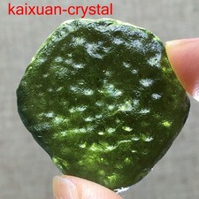 Moldavite véritable cristal brut de moldavite 51 ct de République tchèque certificat PIC