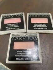 3x New Mary Kay Mineral Cheek Color Blush Shy Blush - Full Size Rare