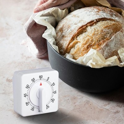 Prima Square Mechanischer Küchentimer 60 Minuten Manueller Countdown Klingel Alarm