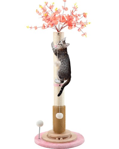 45'' Tall Cat Scratching Post,3.5Inch Diameter Sisal Rope Scratching Post for...