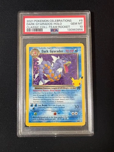 2021 Pokemon Celebrations Classic Collection Dark Gyarados #8 PSA 10