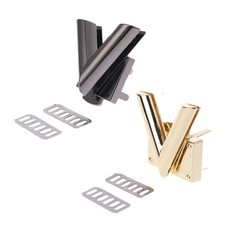 V Shape Clasp Turn Locks Twist Lock Metal Hardware For DIY Handbag Shoulder Bag