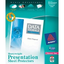 Avery Diamond Clear Top Loading Sheet Protector - Letter 8.50" X 11" -