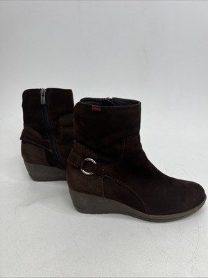 Callaghan Adaptaction Women s Suede Wedge Booties- Size 7.5