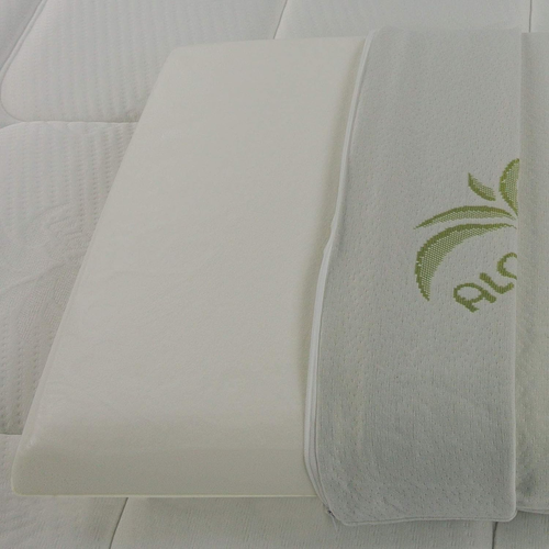 Emporio, Coppia Di Cuscini Saponetta Memory Foam, Aloe Vera, Altezza 11 Cm, Soff - Foto 5 di 12