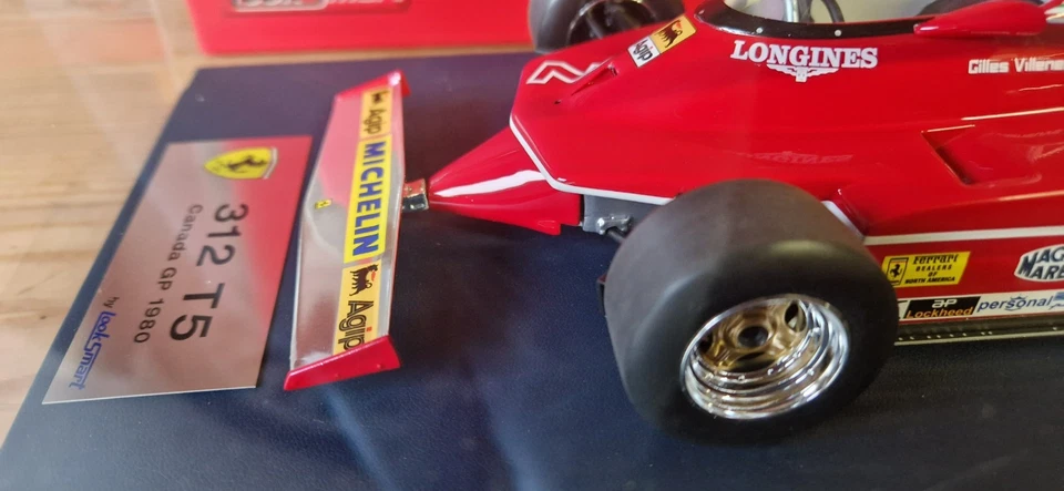 FERRARI 312 T5 G.VILLENEUVE CANADA 1980 LOOKSMART 1/18 LSF1H15 - Immagine 4 di 4