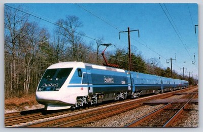 Postcard Amtrak's X2000 High Speed Tilt Train Experimental Train Vintage USA