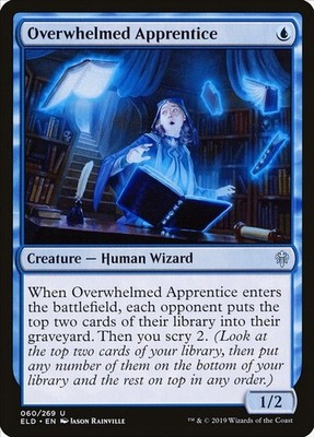 Overwhelmed Apprentice [Throne of Eldraine] NM - Magic