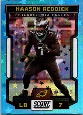 2023 Panini Score #248 Haason Reddick Blue Stars /299 Eagles Tampa Bay Buccaneer