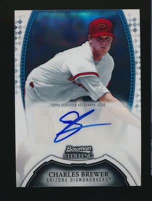 CHARLES BREWER   2011 Bowman Sterling Auto #BSP-CB Arizona Diamondbacks