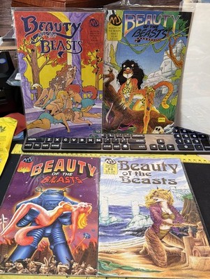 Beauty of the Beasts #1-4. STAN SAKAI Furry COMIC Cover - Mu Press 1993 rare