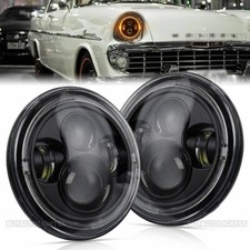 Pair Halo 7" LED Headlights HI/LO fit for Holden E F Series EJ EK EH FJ FE FC FB