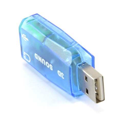 USB Sound Card 5.1 Audio Adapter For Desktop Laptop Notebook Computer PC - Picture 5 of 7
