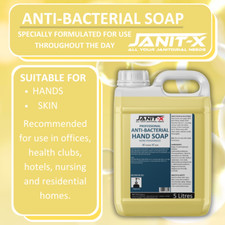 Janit-X Luxury Hand & Skin Soap 10 Litre {2 x 5L} Rich Foaming Fragrance free 2.35 per litre