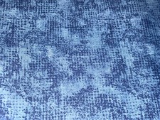 16" X 44" Blue Marbled Blender Tone on Tone Cotton Quilt Fabric