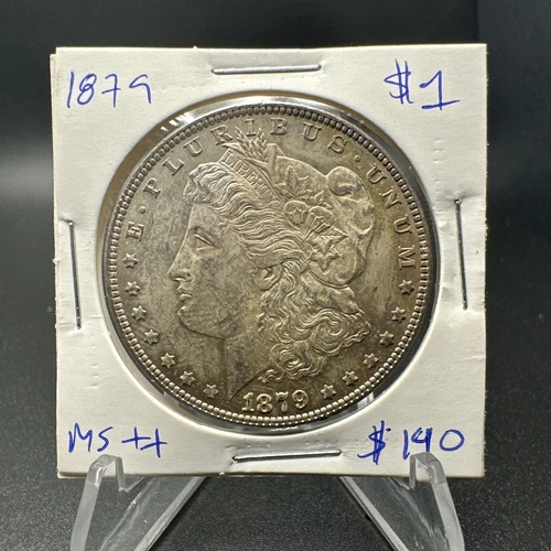 1879 $1 Morgan Silver Dollar - GEM BU - Free Shipping - Fresh Roll A4/1