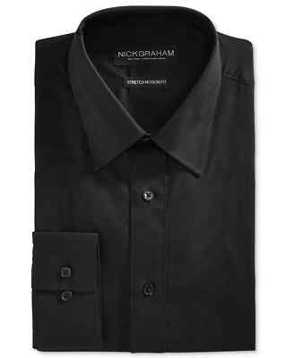 fitted black dress shirt mens Kenneth Cole