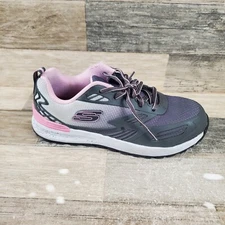 Skechers Bulklin-Kaytin Womens Work Shoes Sz 6.5 Composite Toe Charcoal Sneakers