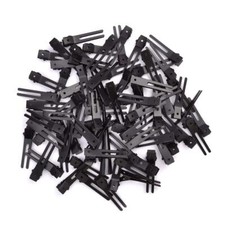 120pcs Double Prong Curl Clips 1.8 Inch Stainless Steel Hair Clips for Salon