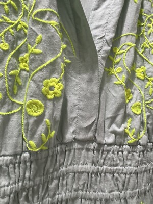 Anthropologie The Somerset Mini Dress: Embroidered Linen Edition Mint Xl |  eBay