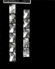 CGE19 '68 Orig foglio di contatto oversize foto COUNTRY SINGER GLEN CAMPBELL & FANS