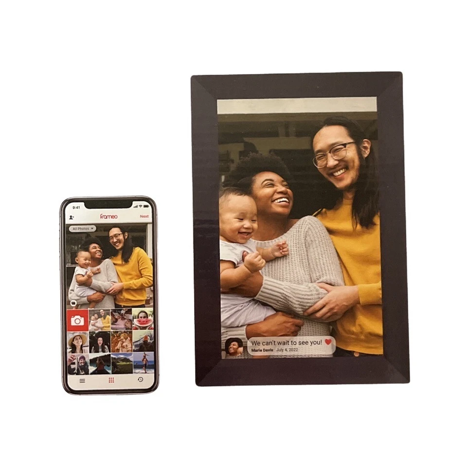 Curtis WIFI Black Photo Frame 10” Comparable With IOS & Android - Image 2 of 4