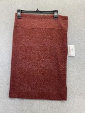 Lularoe Women's Pull On Skirt Brick Red Size Medium