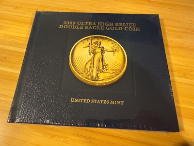 SEALED 2009 Ultra High Relief Double Eagle Gold Coin Hardcover Companion Book