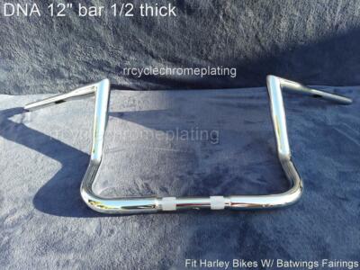 Chrome 12'' DNA MONSTER APE HANGER BARS 1-1/2'' HARLEY TOURING STREET GLIDE FLHX