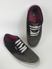pink and black vans womens