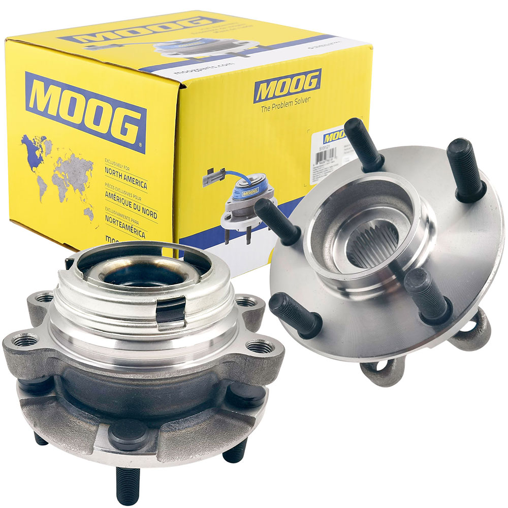MOOG AWD Front Wheel Hub Bearing Set for Infiniti M35 EX35 G37 Q50 Q60 M37 5-Lug Replacement